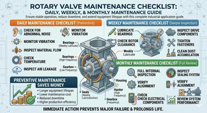Rotary Valve Maintenance Checklist: Daily, Weekly, and Monthly ...