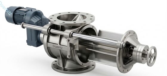 Quick Dismounting Easy Cleaning Stainless Steel Drawer-Type Rotary Valve for Powder Conveying