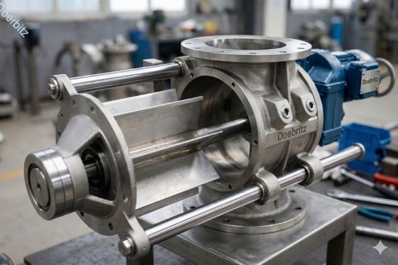 Hygienic Quick Dismounting Drawer-Type Rotary Valve for Stable Conveying in Food Processing