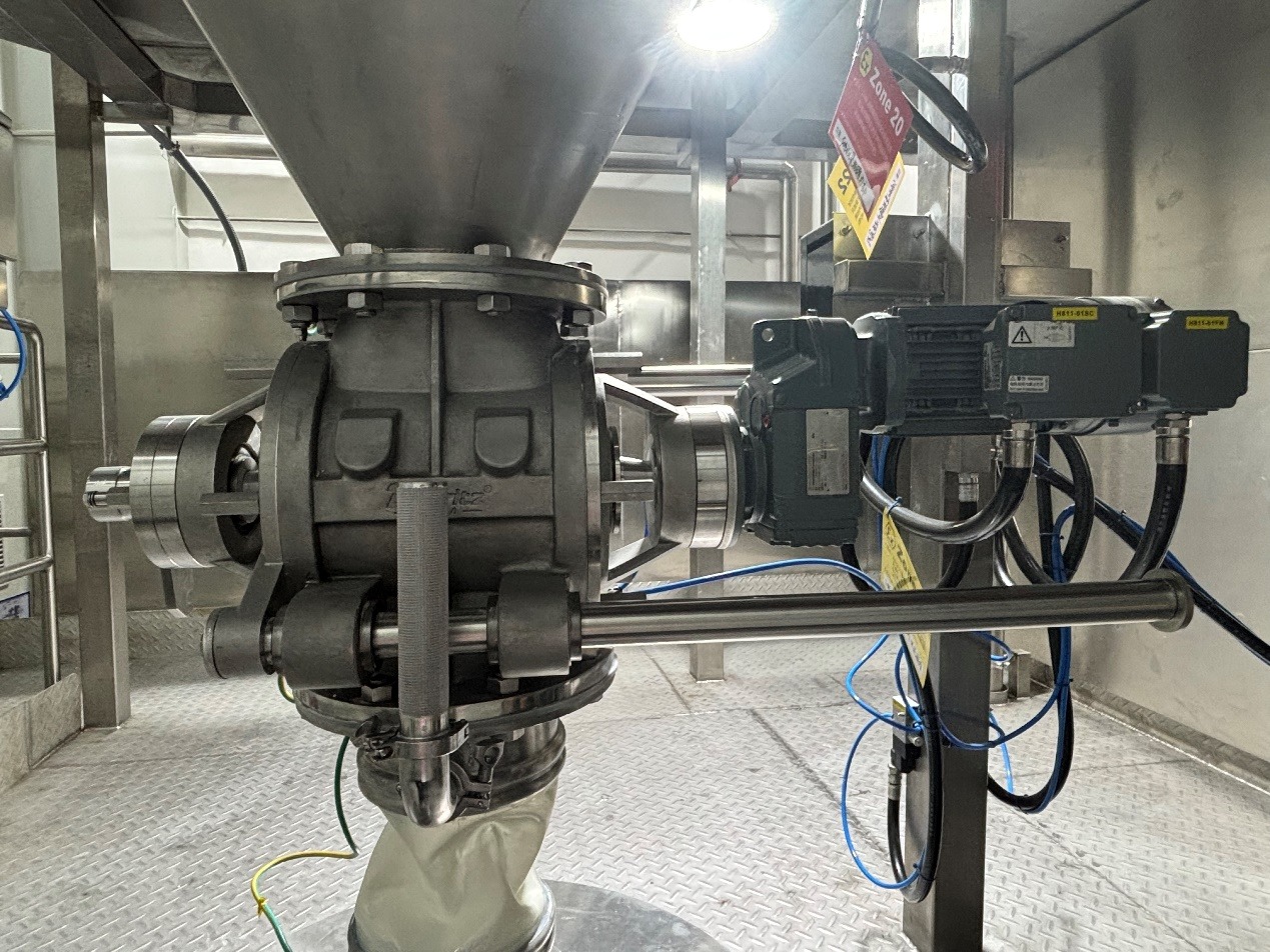 Quick Change Discharge Rotary Valve Flow Control In Gas Conveying Process